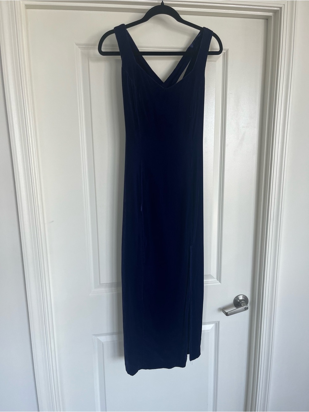 Vintage Susan Roselli Vijack Velvet Dress S/M blue/purple